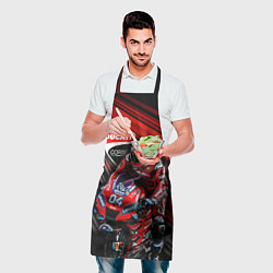 Фартук кулинарный Andrea Dovizioso, цвет: 3D-принт — фото 2