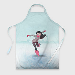 Фартук кулинарный Фигурное катание, цвет: 3D-принт