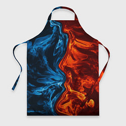 Фартук кулинарный Огонь и вода, цвет: 3D-принт