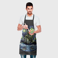 Фартук кулинарный Ктулху, цвет: 3D-принт — фото 2