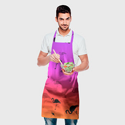 Фартук кулинарный Фламинго, цвет: 3D-принт — фото 2