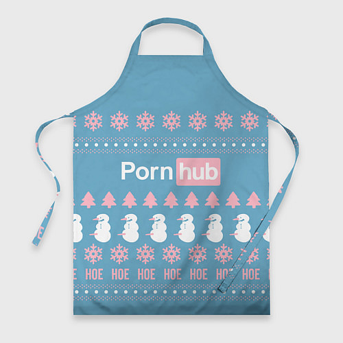 Фартук Pornhub - christmas sweater / 3D-принт – фото 1