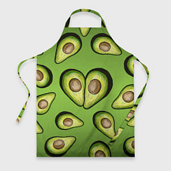 Фартук кулинарный Люблю авокадо, цвет: 3D-принт