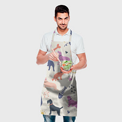 Фартук кулинарный Домашние животные паттерн, цвет: 3D-принт — фото 2