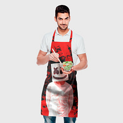 Фартук кулинарный Fortnite Marshmello, цвет: 3D-принт — фото 2