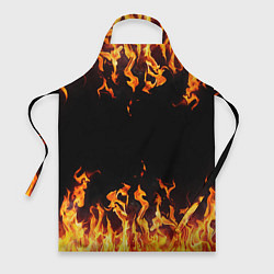 Фартук кулинарный FIRE ОГОНЬ, цвет: 3D-принт
