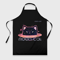 Фартук кулинарный Face Off- Moon cat, цвет: 3D-принт