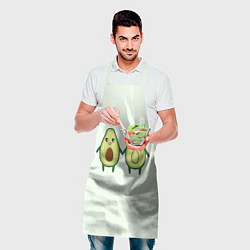 Фартук кулинарный Авокадо, цвет: 3D-принт — фото 2