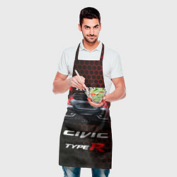 Фартук кулинарный Honda Civic Type R, цвет: 3D-принт — фото 2