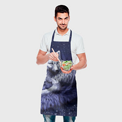 Фартук кулинарный Белый Волк, цвет: 3D-принт — фото 2