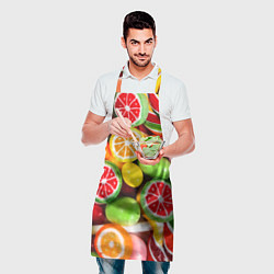 Фартук кулинарный Леденцы, цвет: 3D-принт — фото 2