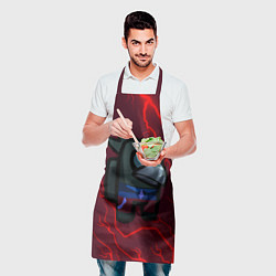 Фартук кулинарный AMONG US - BRAWL STARS CROW, цвет: 3D-принт — фото 2