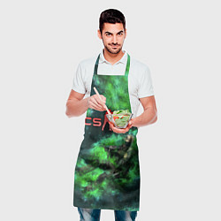 Фартук кулинарный CS GO Green rage, цвет: 3D-принт — фото 2