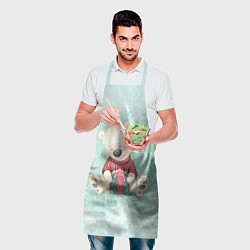 Фартук кулинарный Медвежонок с подарком, цвет: 3D-принт — фото 2