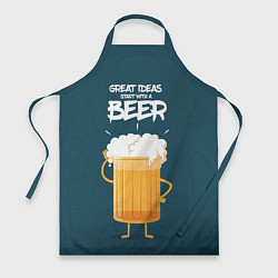 Фартук Great Ideas start with a BEER