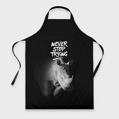 Фартук Nnever stop trying / 3D-принт – фото 1