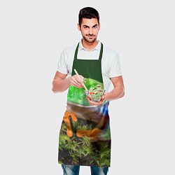 Фартук кулинарный Тропическая лягушка, цвет: 3D-принт — фото 2