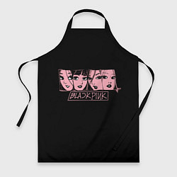 Фартук кулинарный Black Pink Art, цвет: 3D-принт