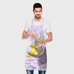 Фартук кулинарный Банан графический фон, цвет: 3D-принт — фото 2