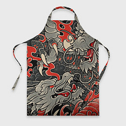 Фартук кулинарный Китайский Дракон, China Dragon, цвет: 3D-принт