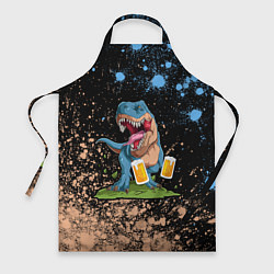 Фартук кулинарный Пивозавр - Краска, цвет: 3D-принт