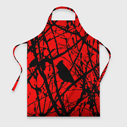 Фартук кулинарный Хоррор Мрачный лес, цвет: 3D-принт