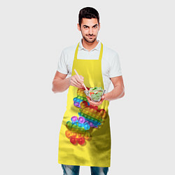 Фартук кулинарный АНТИСТРЕСС ПОП ИТ POP IT, цвет: 3D-принт — фото 2