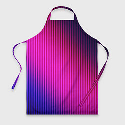Фартук кулинарный Фиолетово-малиновый градиент, цвет: 3D-принт