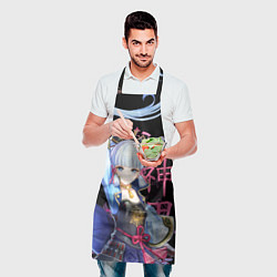 Фартук кулинарный Аяка Genshin Impact, цвет: 3D-принт — фото 2
