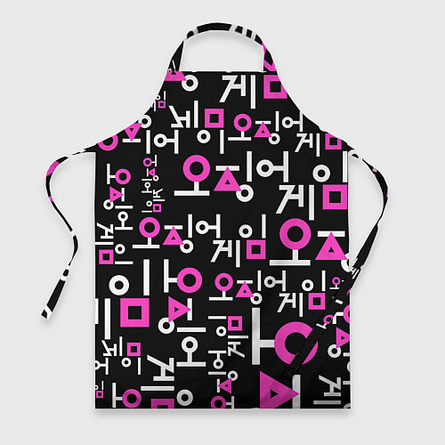 Фартук Игра в кальмара лого узор / 3D-принт – фото 1