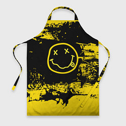 Фартук кулинарный Нирвана Гранж Nirvana Smile, цвет: 3D-принт