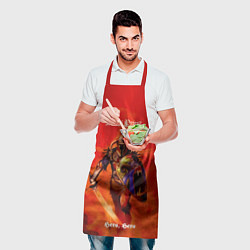 Фартук кулинарный Hero, Hero - Judas Priest, цвет: 3D-принт — фото 2