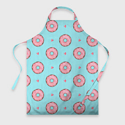 Фартук кулинарный Розовые пончики, цвет: 3D-принт