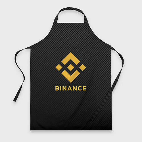 Фартук БИНАНС ЛОГО CARBON BINANCE LOGO / 3D-принт – фото 1