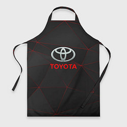 Фартук кулинарный Toyota Тонкие линии неона, цвет: 3D-принт