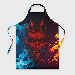 Фартук кулинарный Diablo Fire Ice, цвет: 3D-принт