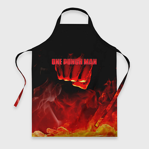 Фартук Кулак One Punch-Man в огне / 3D-принт – фото 1