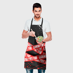 Фартук кулинарный GARENA FREE FIRE RED OFF LINE STYLE, цвет: 3D-принт — фото 2