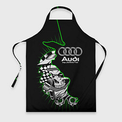 Фартук кулинарный Audi quattro череп, цвет: 3D-принт