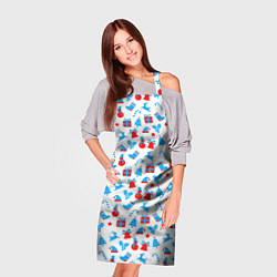 Фартук кулинарный Новогоднее настроениеGood New Year spirit, цвет: 3D-принт — фото 2