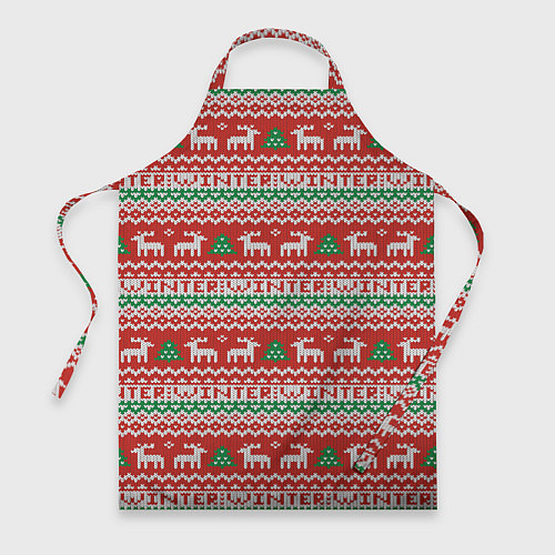 Фартук Deer Christmas Pattern / 3D-принт – фото 1