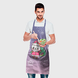 Фартук кулинарный Happy New Year 2022 Сat 2, цвет: 3D-принт — фото 2