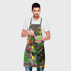 Фартук кулинарный Раста-камуфляж, цвет: 3D-принт — фото 2