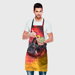 Фартук кулинарный Крещение огнём - Ария, цвет: 3D-принт — фото 2