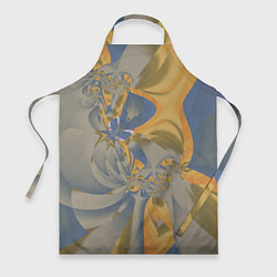Фартук кулинарный Орхидеи Небо и песок Абстракция 403-1, цвет: 3D-принт