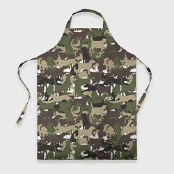 Фартук кулинарный Камуфляж из Собак Camouflage, цвет: 3D-принт