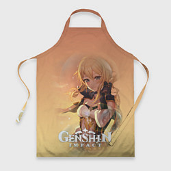 Фартук кулинарный Genshin Impact и ее герои, цвет: 3D-принт