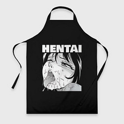 Фартук кулинарный HENTAI девочка ahegao, цвет: 3D-принт