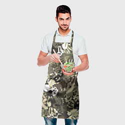 Фартук кулинарный Камуфляж с отпечатками рук, цвет: 3D-принт — фото 2