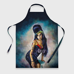 Фартук кулинарный Amy Jade Winehouse, цвет: 3D-принт